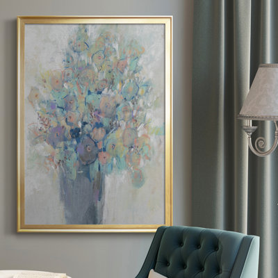 Bouquet I, toile encadrée de qualité supérieure - prête à être accrochée