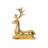 Deer Sitting Statues [Gold Leaf]