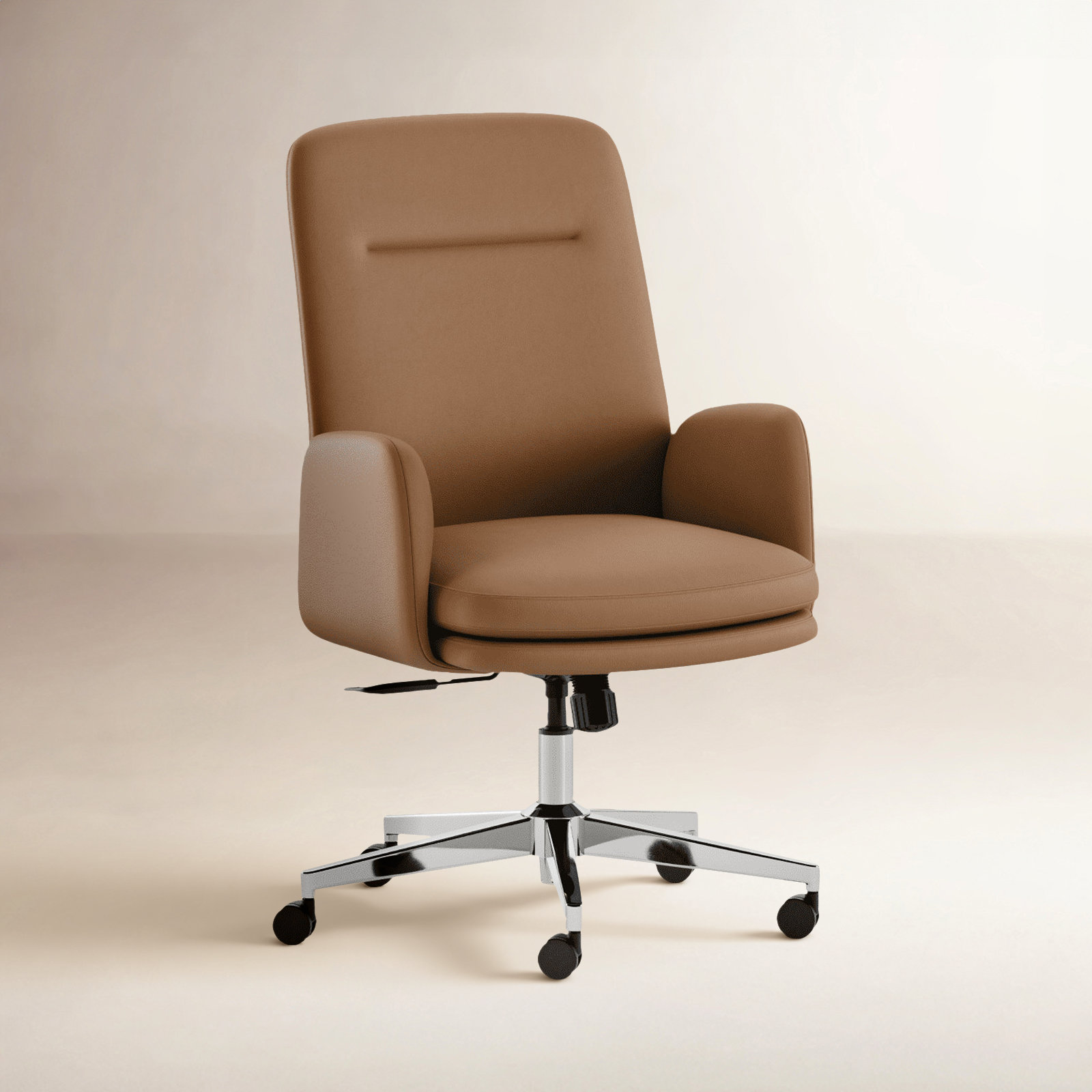 High Back Office Chair, Canyon, Chrome, 40.5"