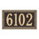 Egg and Dart 1-Line Wall Address Plaque