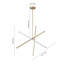 Lustre linéaire moderne à 3 lumières DEL Niaylah-108238914