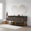 Ensemble de meuble-lavabo double 72 "avec miroir
