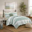 Ensemble de courtepointe, 4 pièces Seersucker avec coussin décoratif - double / grand