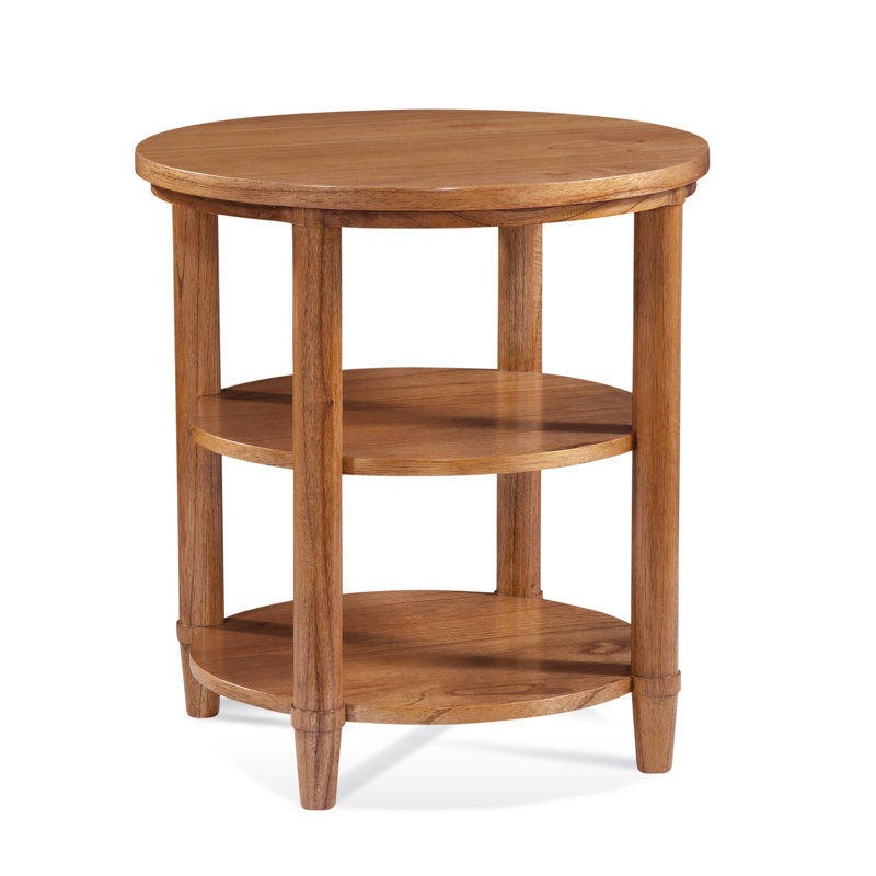 Clair Solid Wood End Table, Bisque