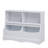 Toy Storage Organizer with Bookcase, Kid's Multi Shelf Wooden Cubby for Books