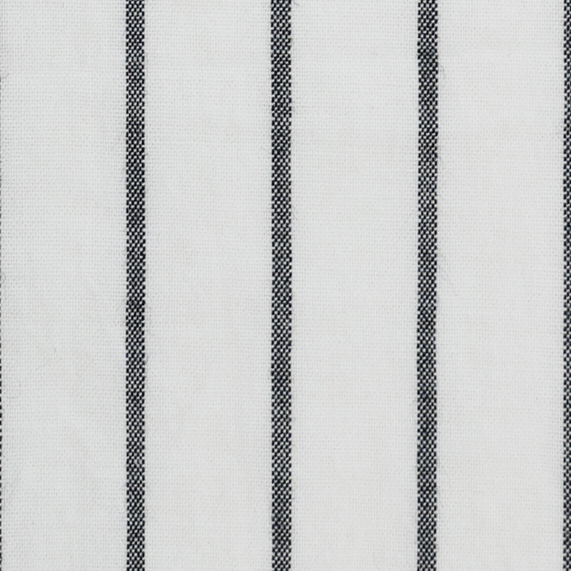 Ensemble de housse de couette à rayures 100% coton lavé MooMee, Larges rayures - blanc / gris foncé