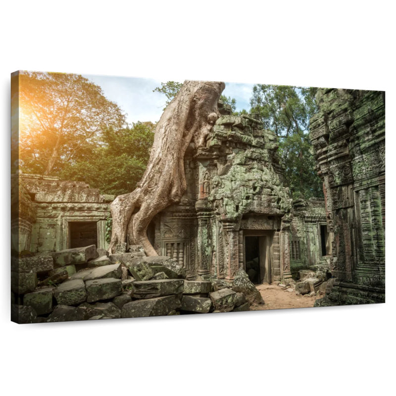 Kavia Ancient Angkor Wat Ruins, 24" H x 36" W