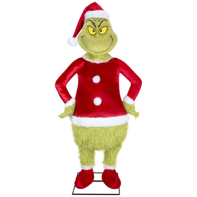4ft Animated KD-Fuzzy Grinch-Dr. Seuss