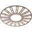 Médaillon de plafond en bois ajouré 32 po x H 11 5/8 po x T 1/4 po cerise-63412170-63412187