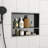 19" X 15" Stainless Steel Shower Niche Double Shelf, Gunmetal Black-2106689801-2106689807