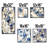 Cobalt Blue Ornamental Frames Victorian Pattern - Floral Canvas Prints Set Of 5-1518010531