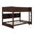 Queen Over Queen Bunk Bed With Storage Cabinets-63650713