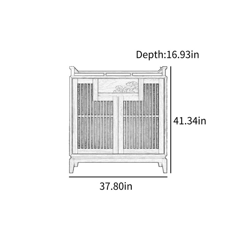 Chinese Zen Inspired High-End Display Case