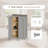 Gray Shaker Solid Wood Wall Cabinet With Soft-Close Doors, Adjustable Shelves - 24" Double Door Storage For Kitchen, Bathroom, Laundry, Garage (Easy Assembly, 24"W X 12"D X 36"H)-1266006392-1266006391