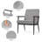 22.8" W Chenille Upholstered Armchair-1488425750