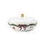 Star Fluted Christmas Bowl with Lid 8"