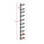 Chemaia Wall Mounted Wine Bottle Rack Black