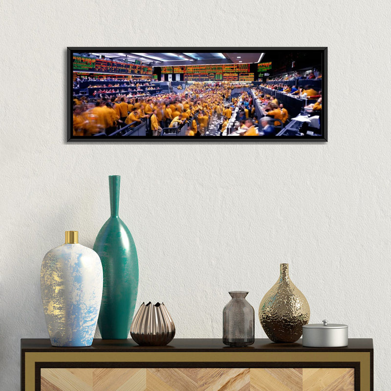 Mercantile Trading Trading, Chicago, Illinois - reproduction d'art textuel sur toile, H 12 po x l 36 po x P 1,5 po