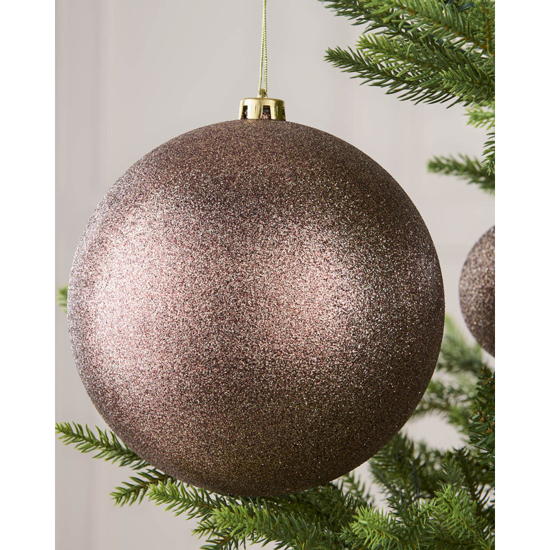 16cm Polystyrene Bauble, 21.8 cm H x 20 cm W x 20 cm D, Mocha