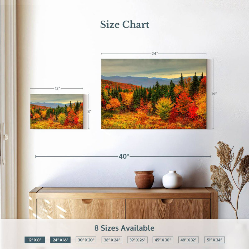 Alvord White Mountains Autumn, H 16 po x l 24 po