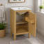 Armoire de salle de bain 18 po avec rangement, solution pour petit espace avec lavabo en céramique, tablette réglable