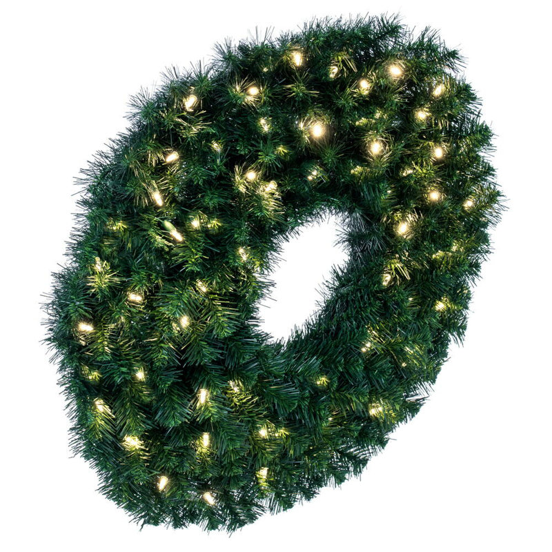 Couronne de sapin artificielle Alanny Dura-Lit, 30" x 30"
