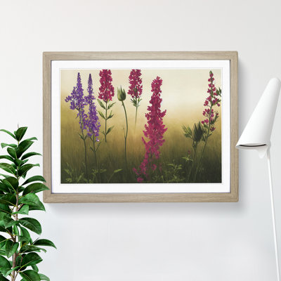 Heavenly Wildflowers Floral 1 Piece Single Picture Frame Wall Art