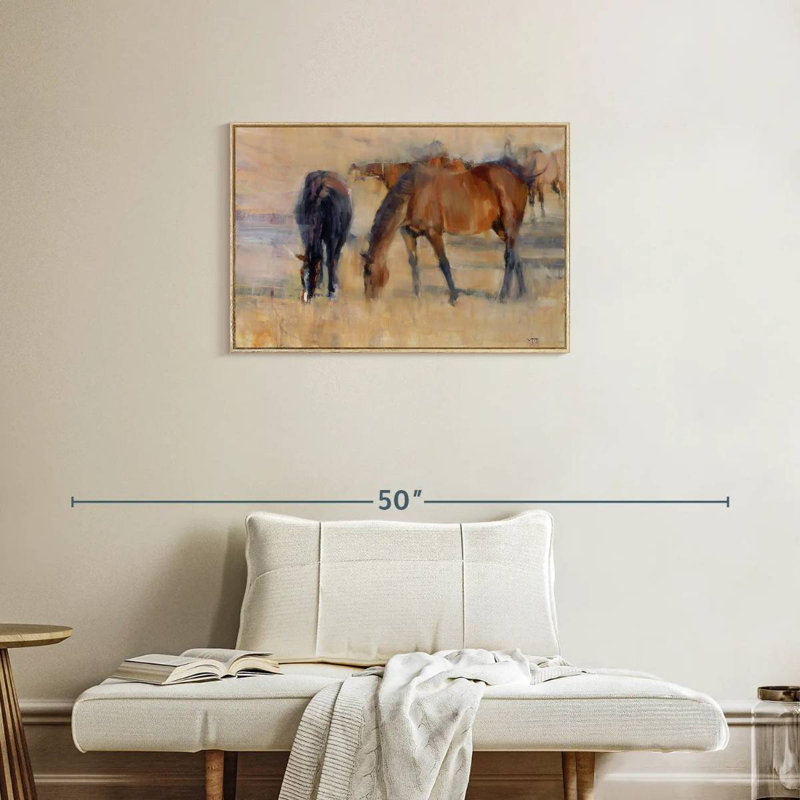 Kentucky Morning I, Cadre flottant en bois naturel, 31 po x 21 po