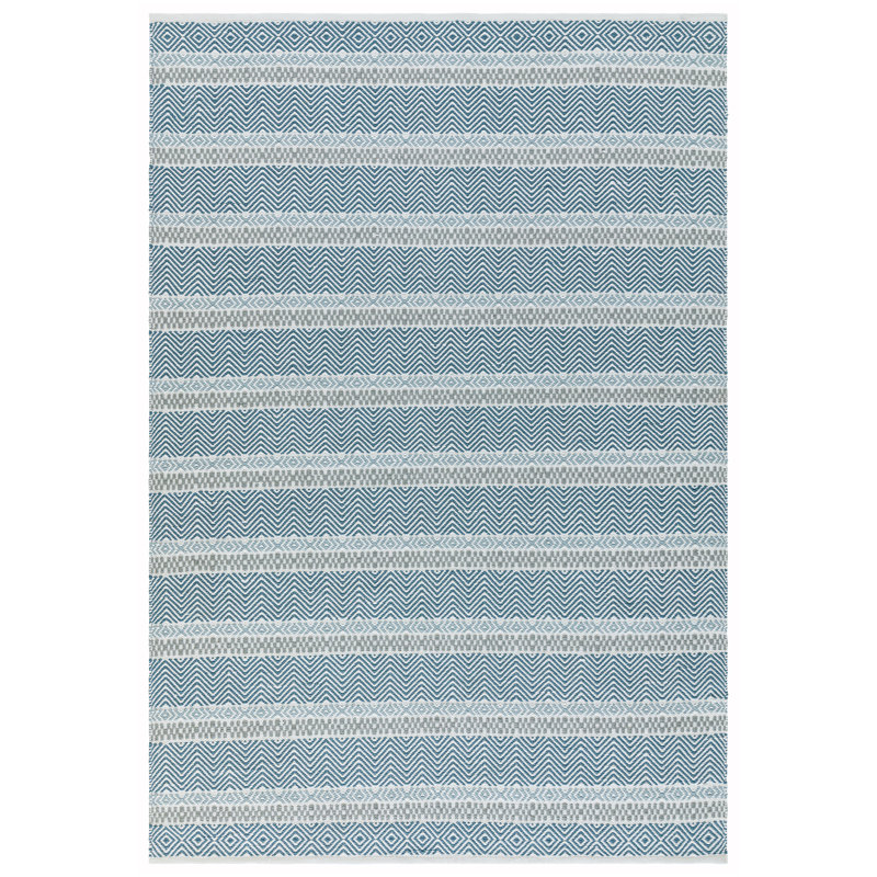 Perrotta Striped Recycled P.E.T Hand Woven Indoor / Outdoor Area Rug, Rectangle 120 x 170cm