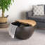 Table basse en bois et fer
