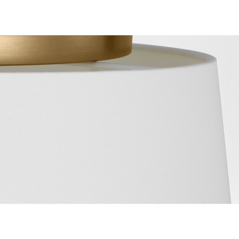 3 - Light LED Flush Mount, Estate Brass, 60