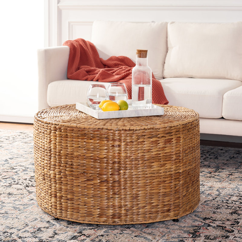 Contemporary Esin Coffee Table – Petite Table with Natural Materials, Modern Edge for Home, Office
