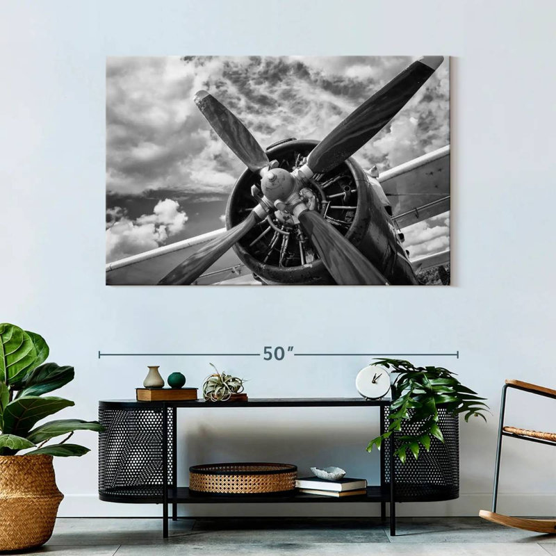 Mehar Monochrome Propeller, 32" H x 48" W