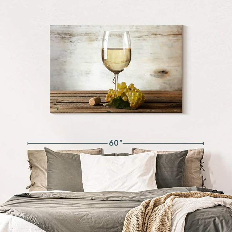 Yarlin White Wine, 30" H x 45" W