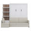 Lit escamotable mural avec canapé et tablettes Murphy-650604757