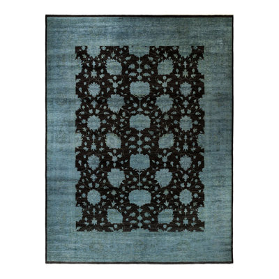 Zartasha One-of-a-Kind 12' 0" X 15' 4" New Age Wool Area Rug Brown