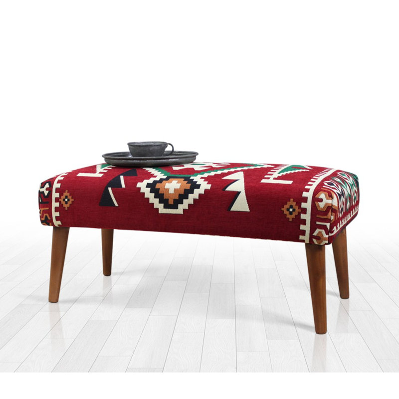 Parshall 91cm Wide Rectangle Geometric Footstool Ottoman