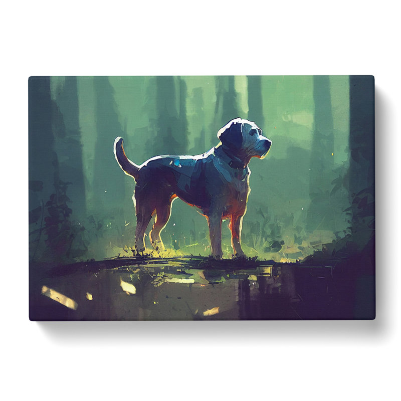 Dog Vol.2 Abstract - Wrapped Canvas, 50cm H x 76cm W x 3cm D