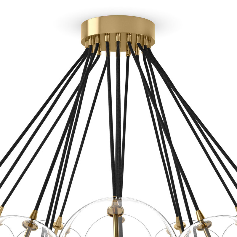 Cloud 19 - Light Chandelier, Brass