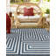 Tapis contemporain de couleur bleue Bello-981040669