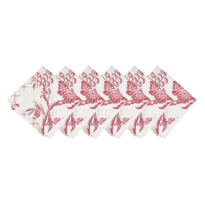 Arcadia Toile Square Napkin