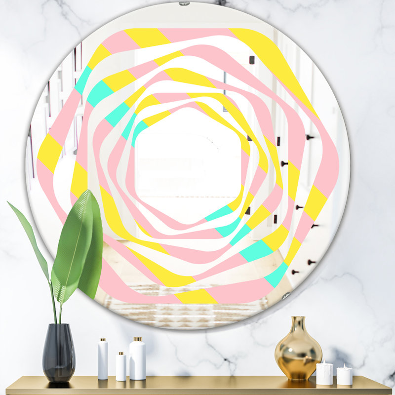 Miroir mural Whirl Memphis, H 31,5 po x l po