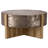 Nyla Rustic Coffee Table with Handcrafted Wood Legs-657004426