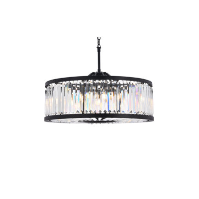 Dorinda 10-Light Dimmable Drum Chandelier