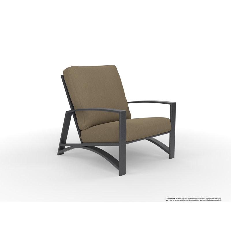 Arc Outdoor Lounge Chair, Graphite, Sahara Cafe