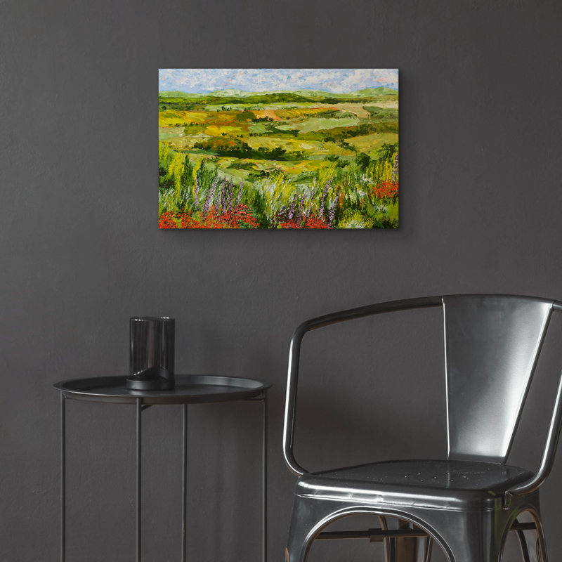 «Flower Gate» par Allan Friedlander, art mural en verre acrylique, 24 po x 16 po, H 16 po x l 24 po
