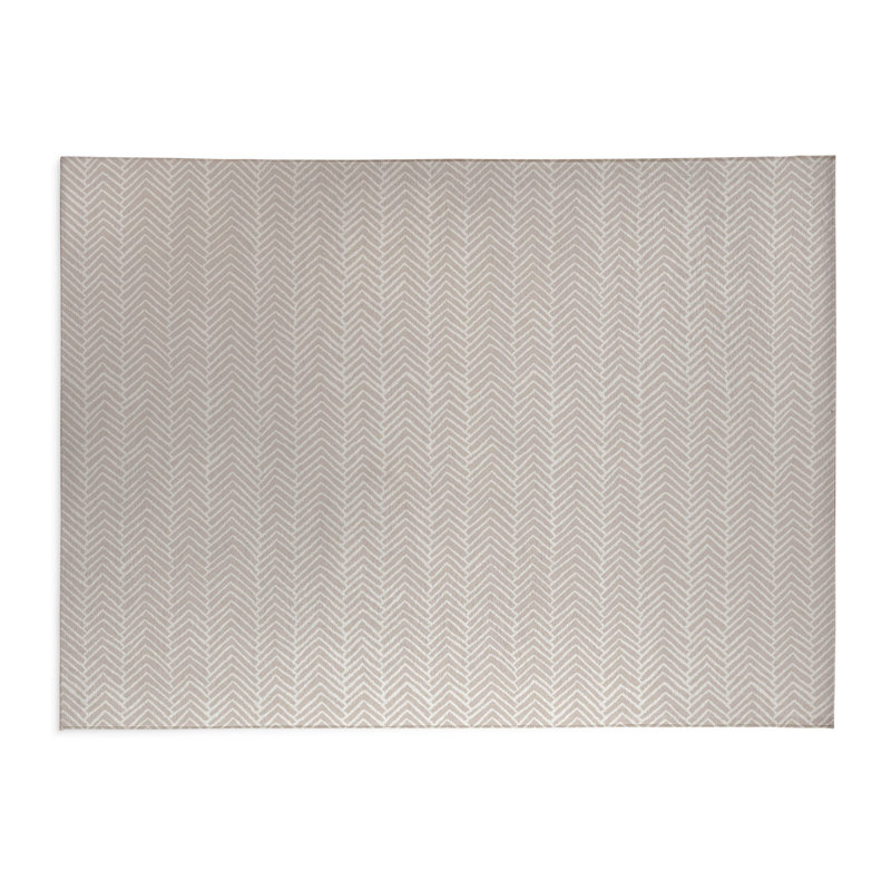 Tapis d'extérieur à motif de chevrons antidérapant, Rectangle 5 pi x 7 pi