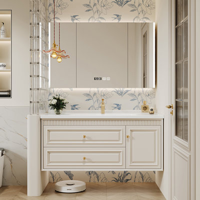 French Cream style Vanitie bathroom cabinet