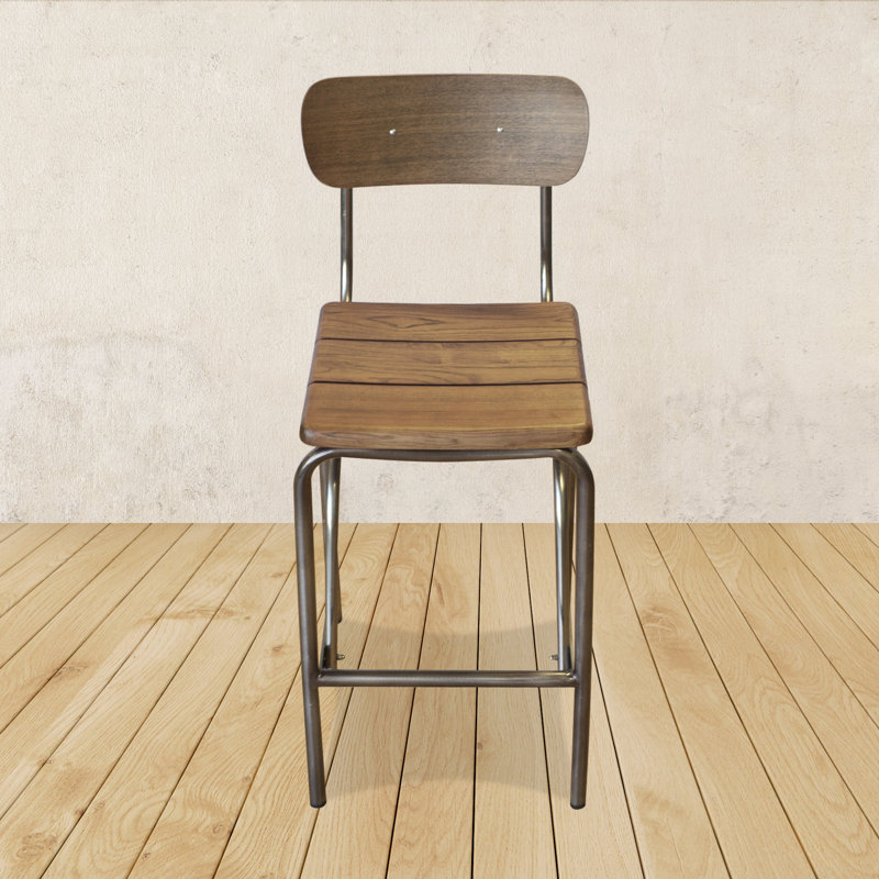 Counter Stool with Metal Frame