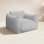 Eshan Saint Tropez Pearl and Striped Stuffed Outdoor Armchair